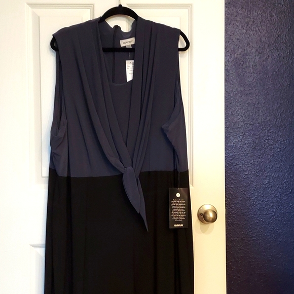 Avenue Colorblock Silky  Jumpsuit - Picture 2 of 9